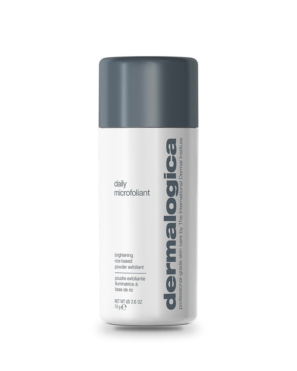 Dermalogica Daily Microfoliant 74 g, poudre exfoliante, sur fond blanc