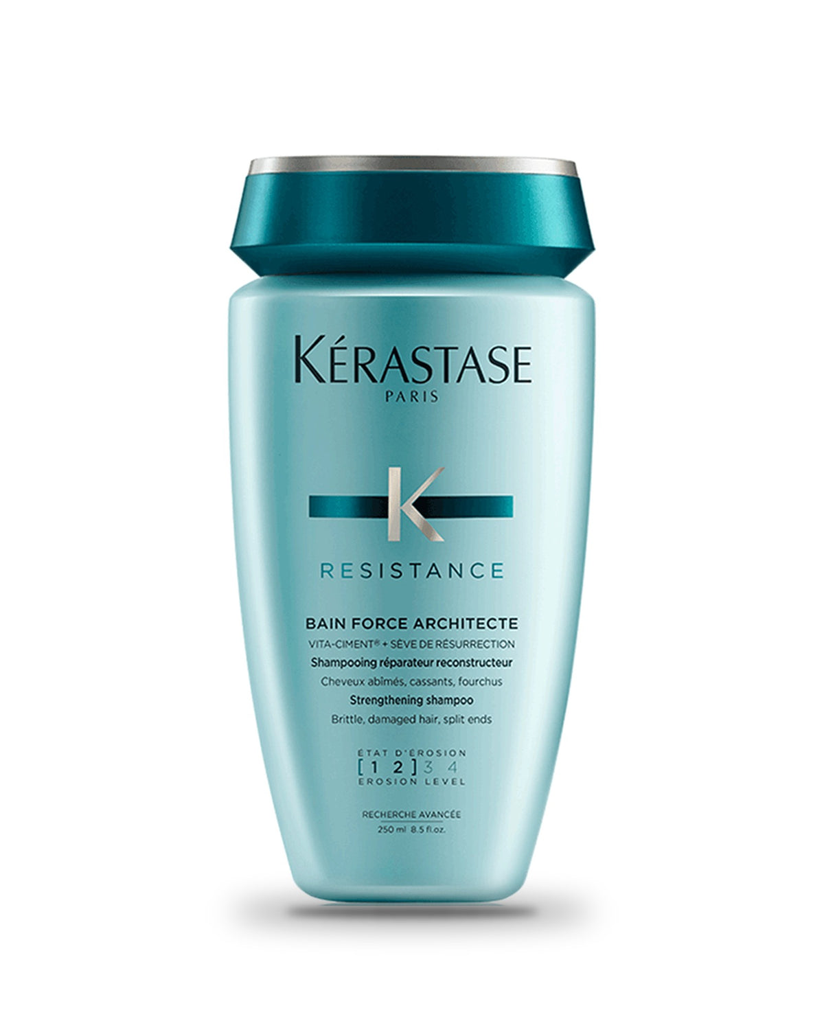 Kérastase Résistance Bain Force Architecte 250 ml, sur fond blanc