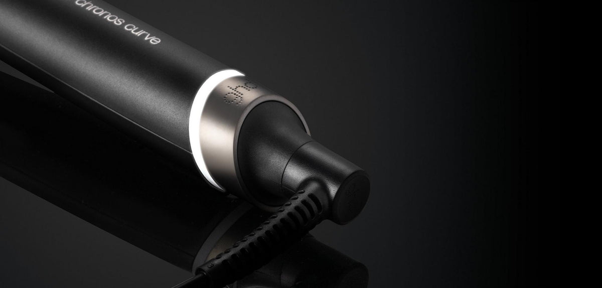 ghd Boucleur Chronos Curve Max Wand, détail du barrel et du câble