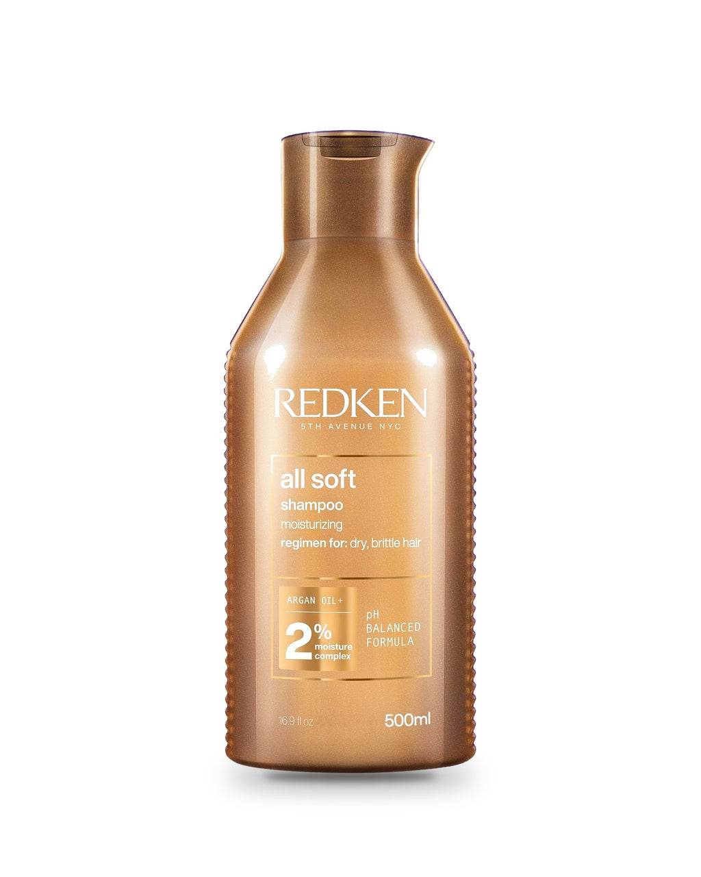 Redken All Soft shampooing 500 ml, sur fond blanc