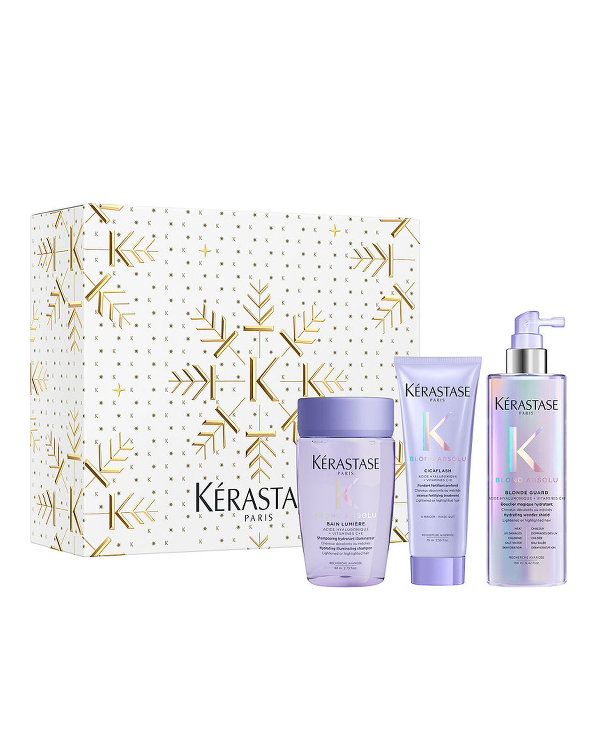 Coffret Kérastase Blond Absolu Noël 2026 : Bain Lumière, Cicaflash et Blonde Guard