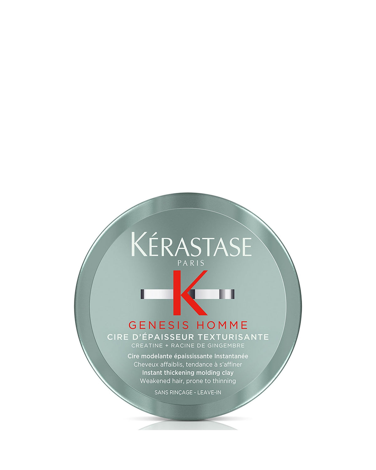 Kérastase Genesis Homme Cire d'Épaisseur Texturisante 75 ml, vue du dessus