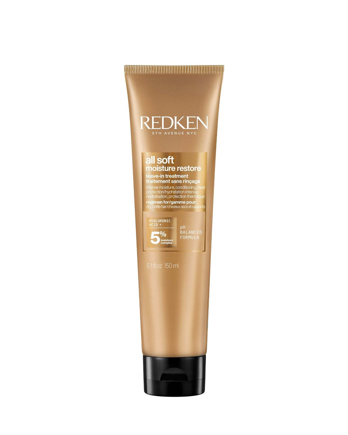 Redken All Soft Moisture Restore soin sans rinçage 150 ml, sur fond blanc