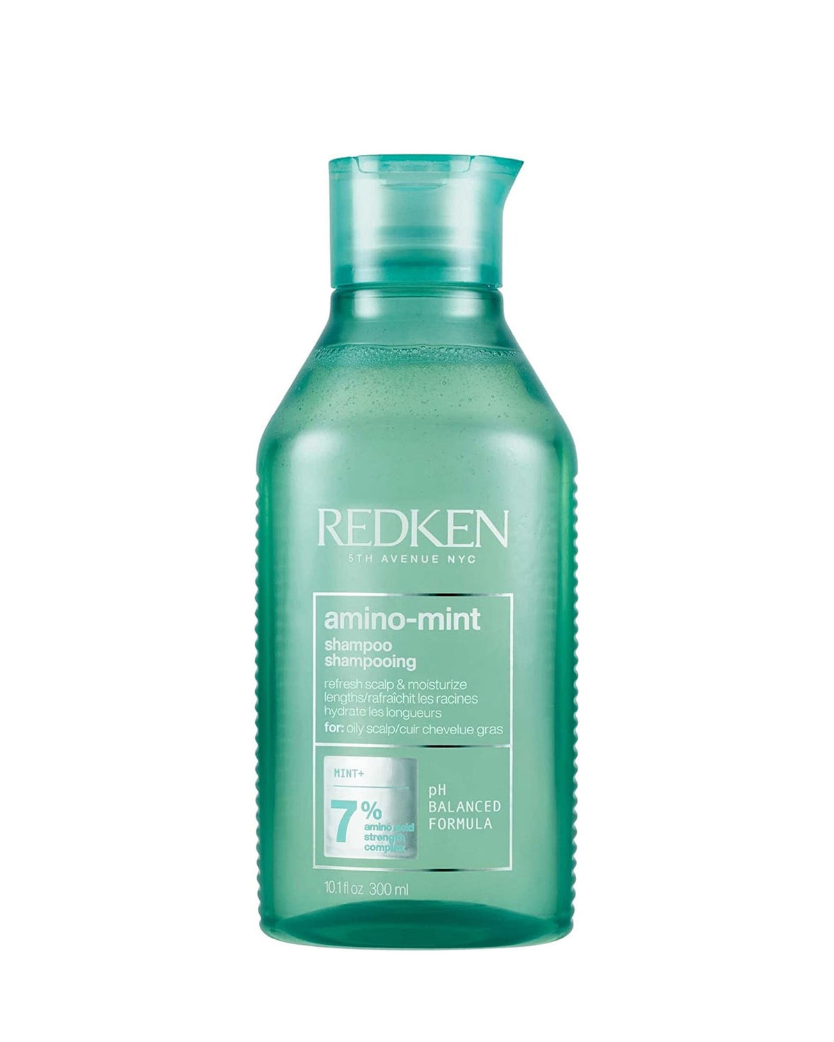 Redken Amino Mint shampooing 300 ml, sur fond blanc