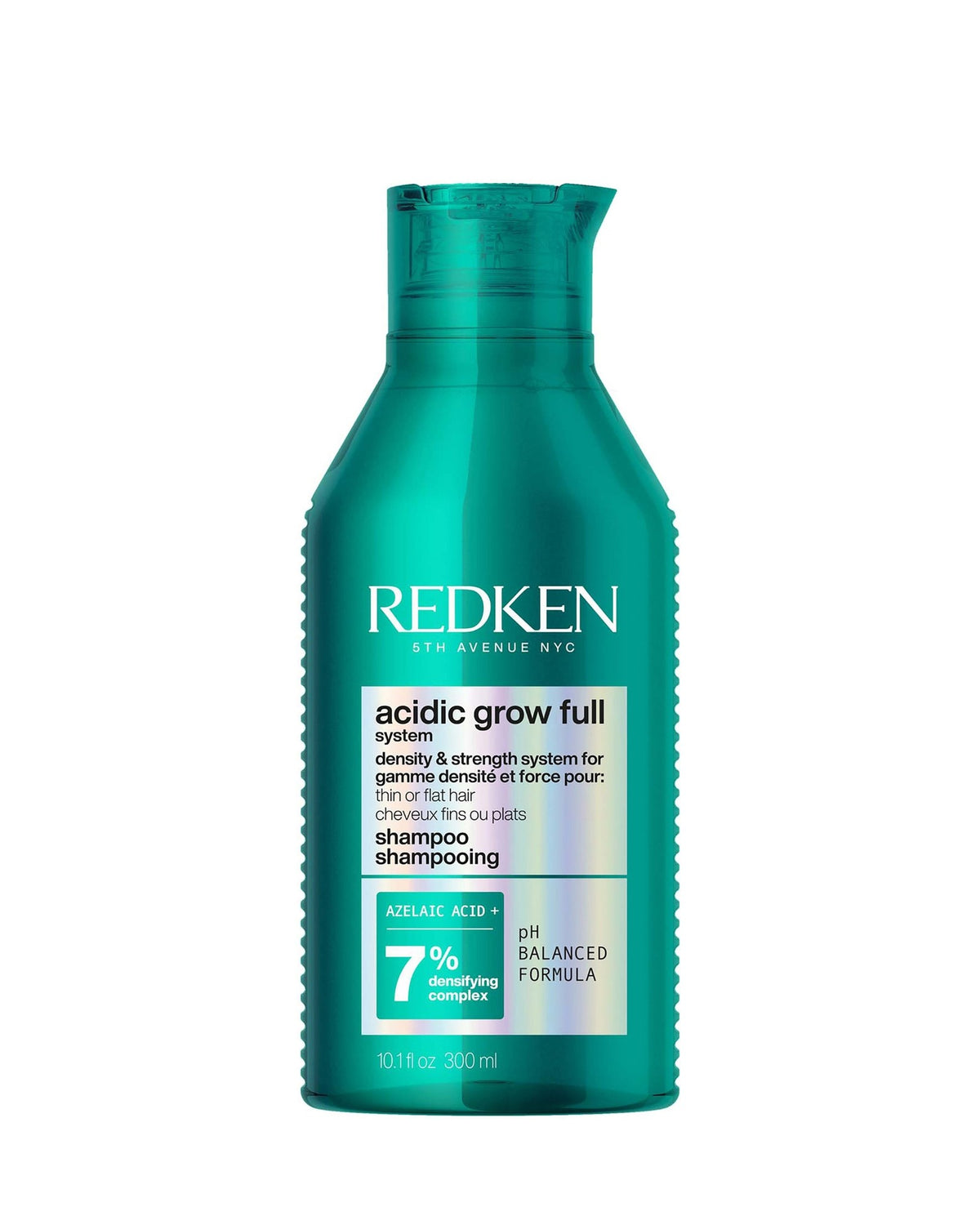 Redken Acidic Grow Full shampooing densifiant 300 ml, sur fond blanc