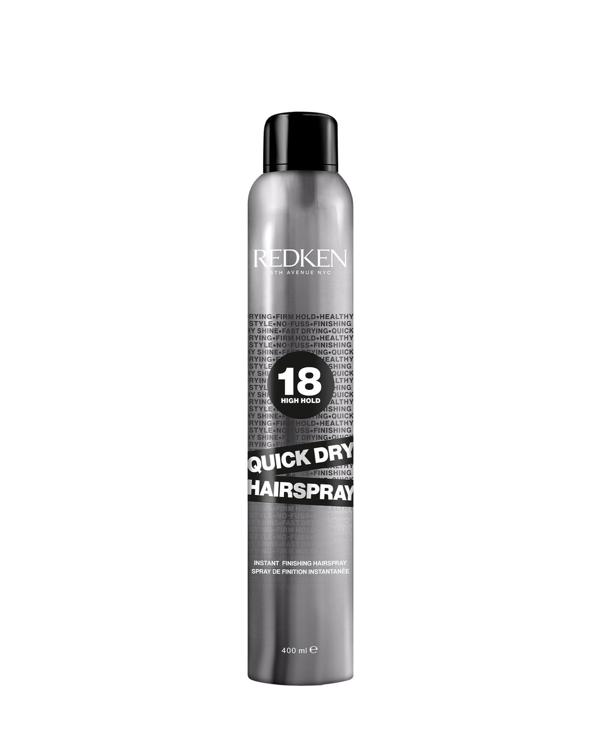 Redken Quick Dry 18 laque 400 ml, sur fond blanc