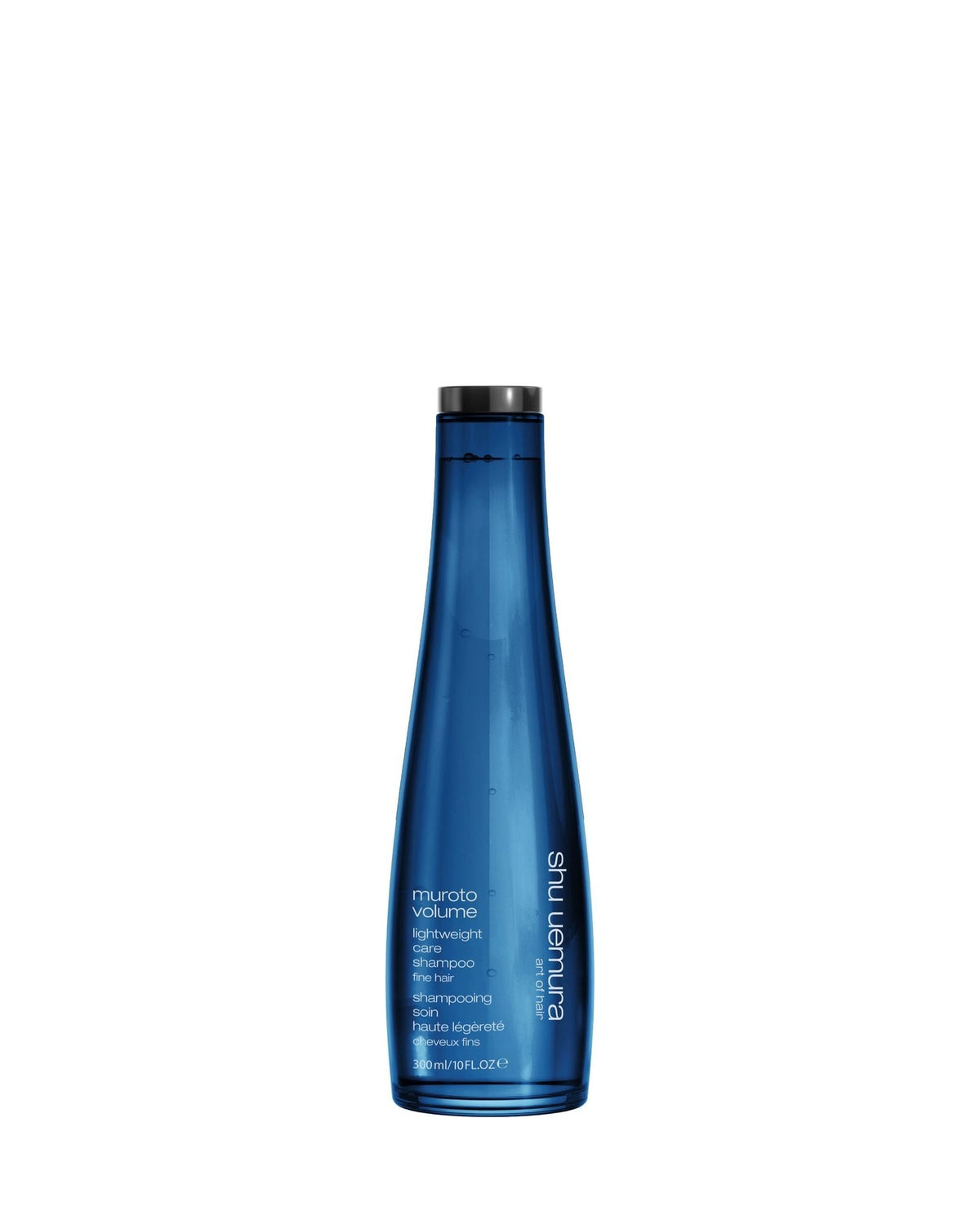 Shu Uemura Muroto Volume, shampooing soin haute légèreté, flacon bleu de 300 ml